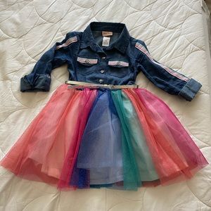 Multi-colored girls dress